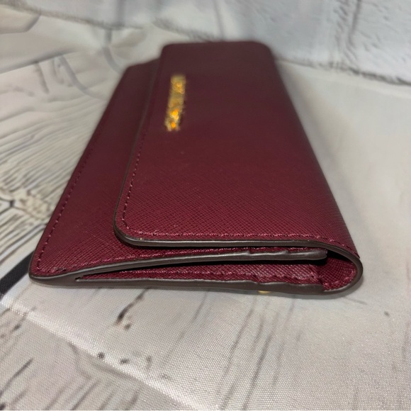 Michael Kors Merlot Snap Front Jetset Wallet - Picture 5 of 8